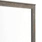 Rectangular Grained Wooden Frame Dresser Mirror, Brown And Silver By Benzara | Dressers |  Modishstore  - 3