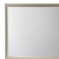 Rectangular Wood Encased Dresser Top Mirror, Champagne Silver - Bm215211 By Benzara | Mirrors |  Modishstore  - 3
