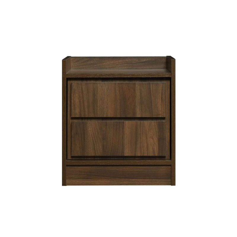 Transitional Nightstand With False Drawer Front And Woodgrain Details,Brown - Bm215310 By Benzara | Nightstands |  Modishstore 