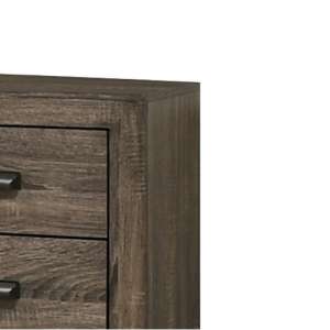 2 Drawer Wooden Nightstand With Metal Handles And Bracket Legs, Brown By Benzara | Nightstands |  Modishstore  - 6
