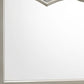 Camelback Dresser Top Beveled Mirror With Faux Diamond Inlay, Silver - Bm215416 By Benzara | Dressers |  Modishstore  - 2