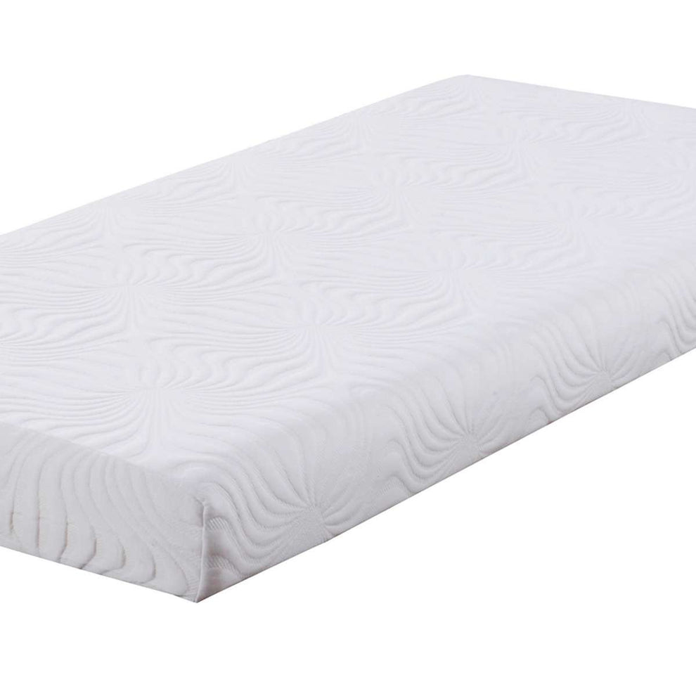 Contemporary Style Twin Size Fabric And Memory Foam Mattress, White By Benzara | Mattresses |  Modishstore  - 4
