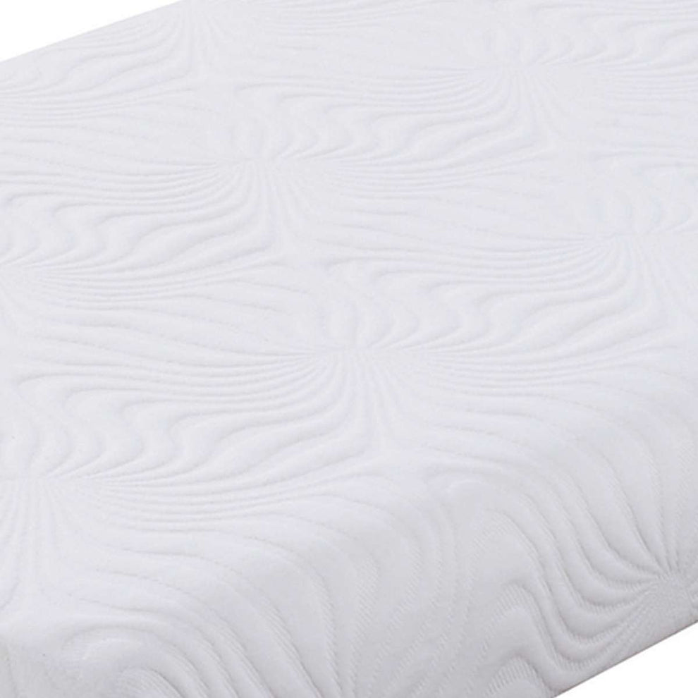 Contemporary Style Twin Size Fabric And Memory Foam Mattress, White By Benzara | Mattresses |  Modishstore  - 3