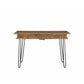 Modern Style Writing Desk With Hidden Storage And Usb Port, Rustic Brown By Benzara | Desks |  Modishstore  - 3