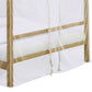 Full Size Metal Canopy Bed With Sheer Net And Overhead Led Lighting, Gold By Benzara | Beds |  Modishstore  - 5