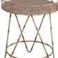 Rail Top Accent Table With Bamboo Hairpin Legs, Brown By Benzara | Side Tables |  Modishstore  - 3