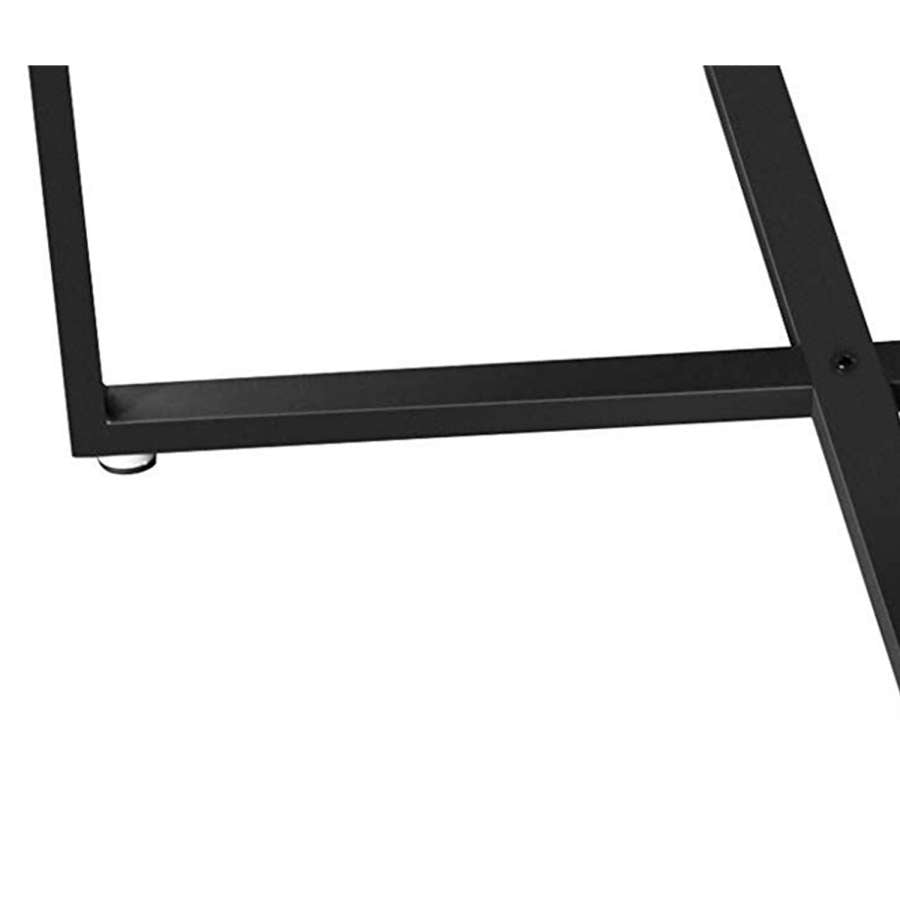 Round Wood Top Metal Frame Coffee Table With Tubular Legs, Brown And Black By Benzara | Coffee Tables |  Modishstore  - 3