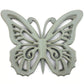 Wooden Butterfly Wall Plaque With Cutout Detail, Light Gray By Benzara | Wall Decor |  Modishstore 