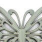 Wooden Butterfly Wall Plaque With Cutout Detail, Light Gray By Benzara | Wall Decor |  Modishstore  - 2