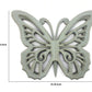 Wooden Butterfly Wall Plaque With Cutout Detail, Light Gray By Benzara | Wall Decor |  Modishstore  - 4