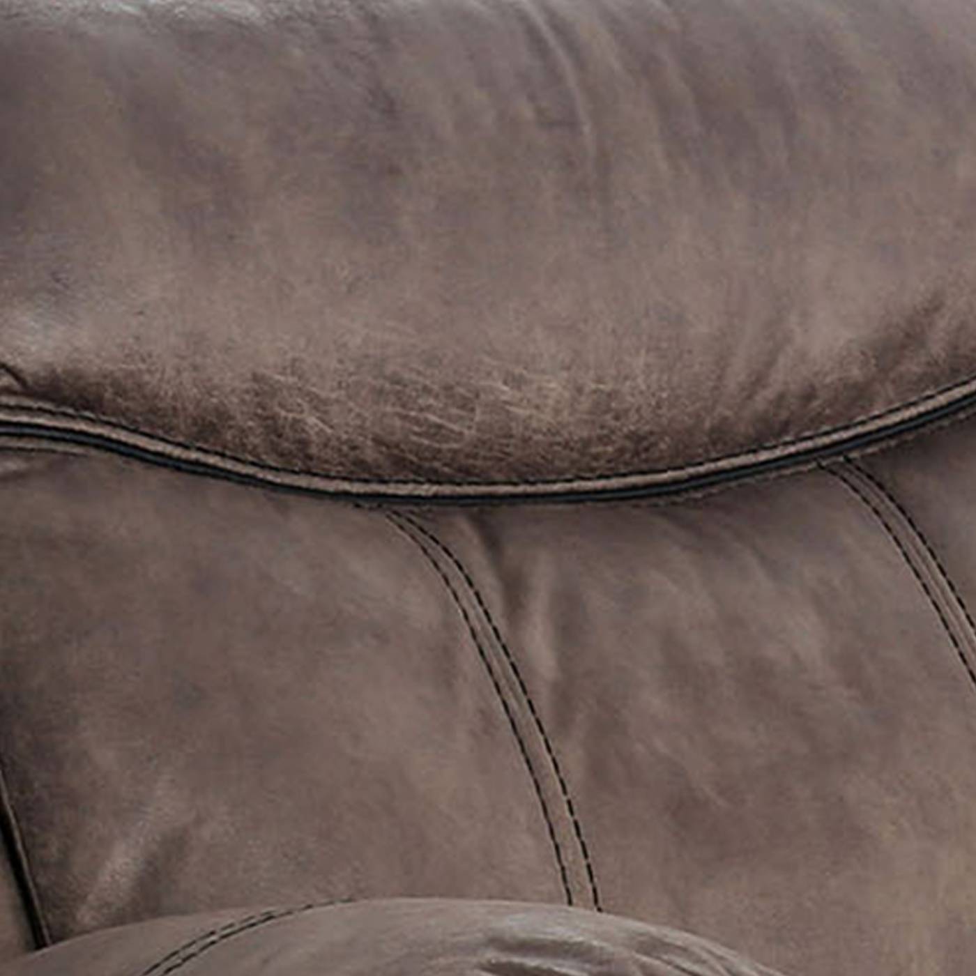 Faux Leather Upholstered Recliner Chair With Stitching Details, Brown By Benzara | Chairs & Recliners |  Modishstore  - 4