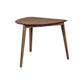 Mid Century Triangular Corner Table With Grain Details, Walnut Brown By Benzara | Side Tables |  Modishstore 