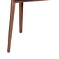 Mid Century Triangular Corner Table With Grain Details, Walnut Brown By Benzara | Side Tables |  Modishstore  - 3