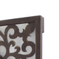 Wooden Frame Square Wall Mirror With Floral Cut Out Design, Espresso By Benzara | Mirrors |  Modishstore  - 4