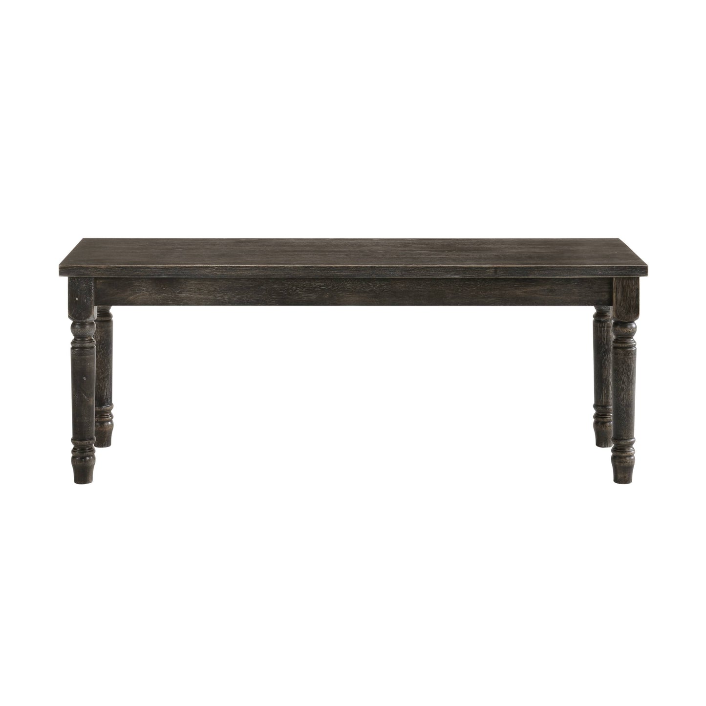 Transitional Style Rectangular Wooden Bench With Turned Legs, Bench By Benzara | Benches |  Modishstore 