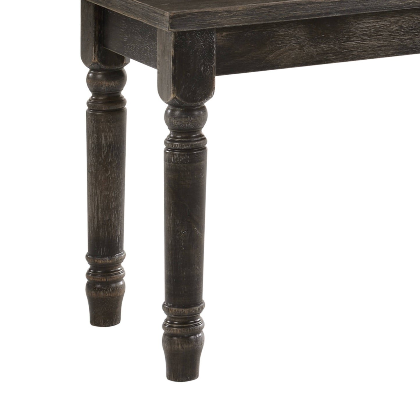 Transitional Style Rectangular Wooden Bench With Turned Legs, Bench By Benzara | Benches |  Modishstore  - 5