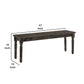 Transitional Style Rectangular Wooden Bench With Turned Legs, Bench By Benzara | Benches |  Modishstore  - 3
