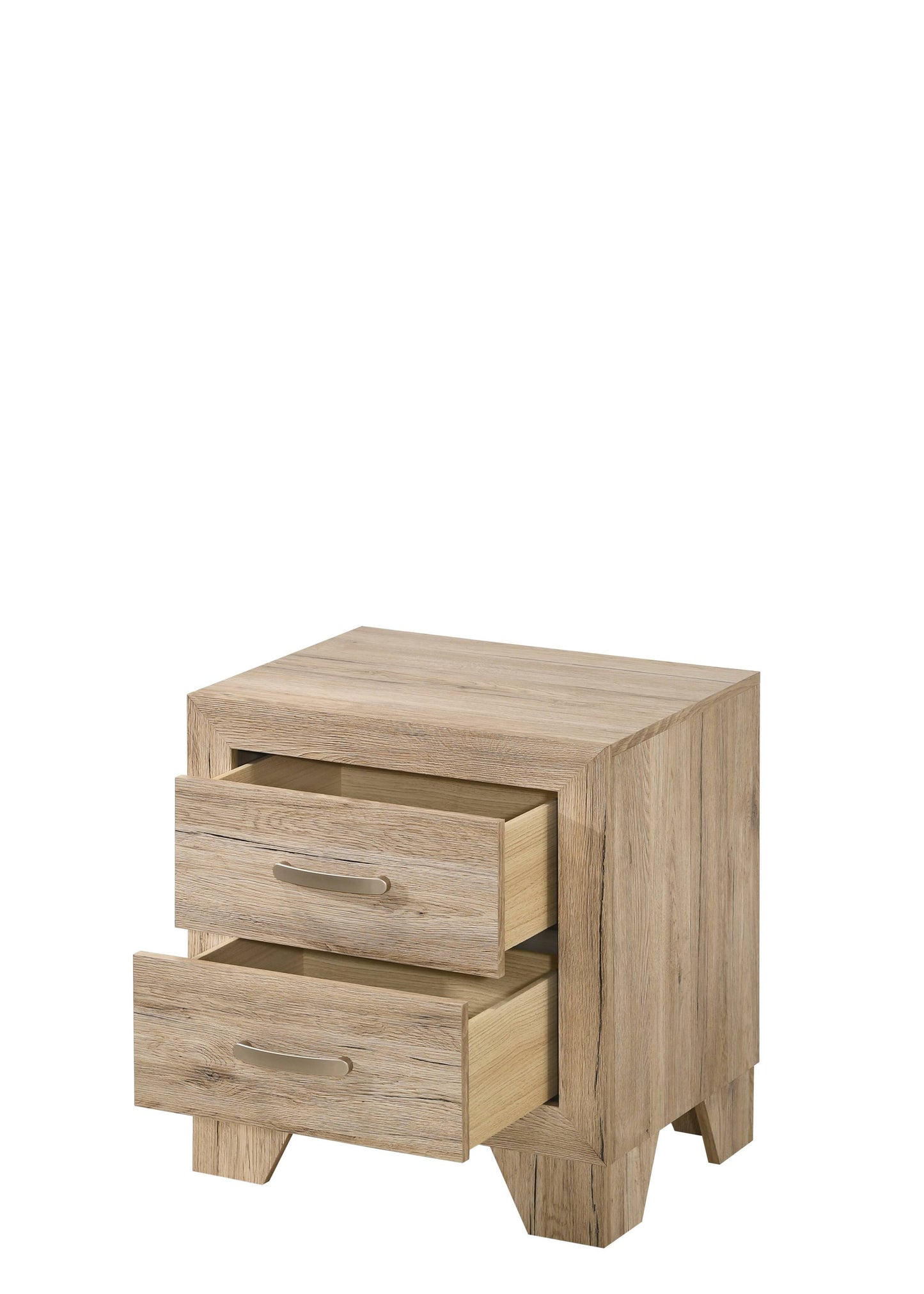 Wooden Nightstand With 2 Storage Drawers, Brown By Benzara | Nightstands |  Modishstore  - 4
