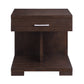 Wooden End Table With 1 Drawer, Brown By Benzara | End Tables |  Modishstore 