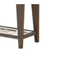 Wood And Glass Side Table With Cut Out Design, Brown By Benzara | Side Tables |  Modishstore  - 3