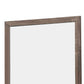 Transitional Square Shape Wooden Frame Mirror With Textured Details, Brown By Benzara | Mirrors |  Modishstore  - 5