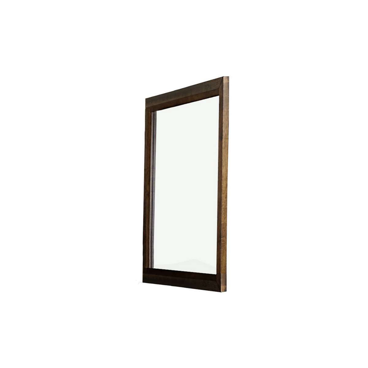 Transitional Rectangular Wooden Frame Mirror With Grain Details, Brown By Benzara | Mirrors |  Modishstore 