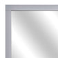 Square Shape Wooden Frame Mirror With Mounting Hardware, Gray And Silver By Benzara | Mirrors |  Modishstore  - 5
