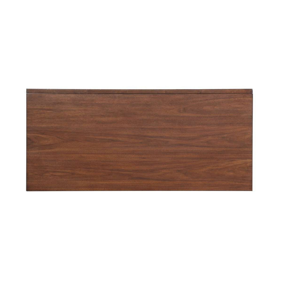 3 Drawer Wooden Writing Desk With Splayed Legs, Walnut Brown By Benzara | Desks |  Modishstore  - 3