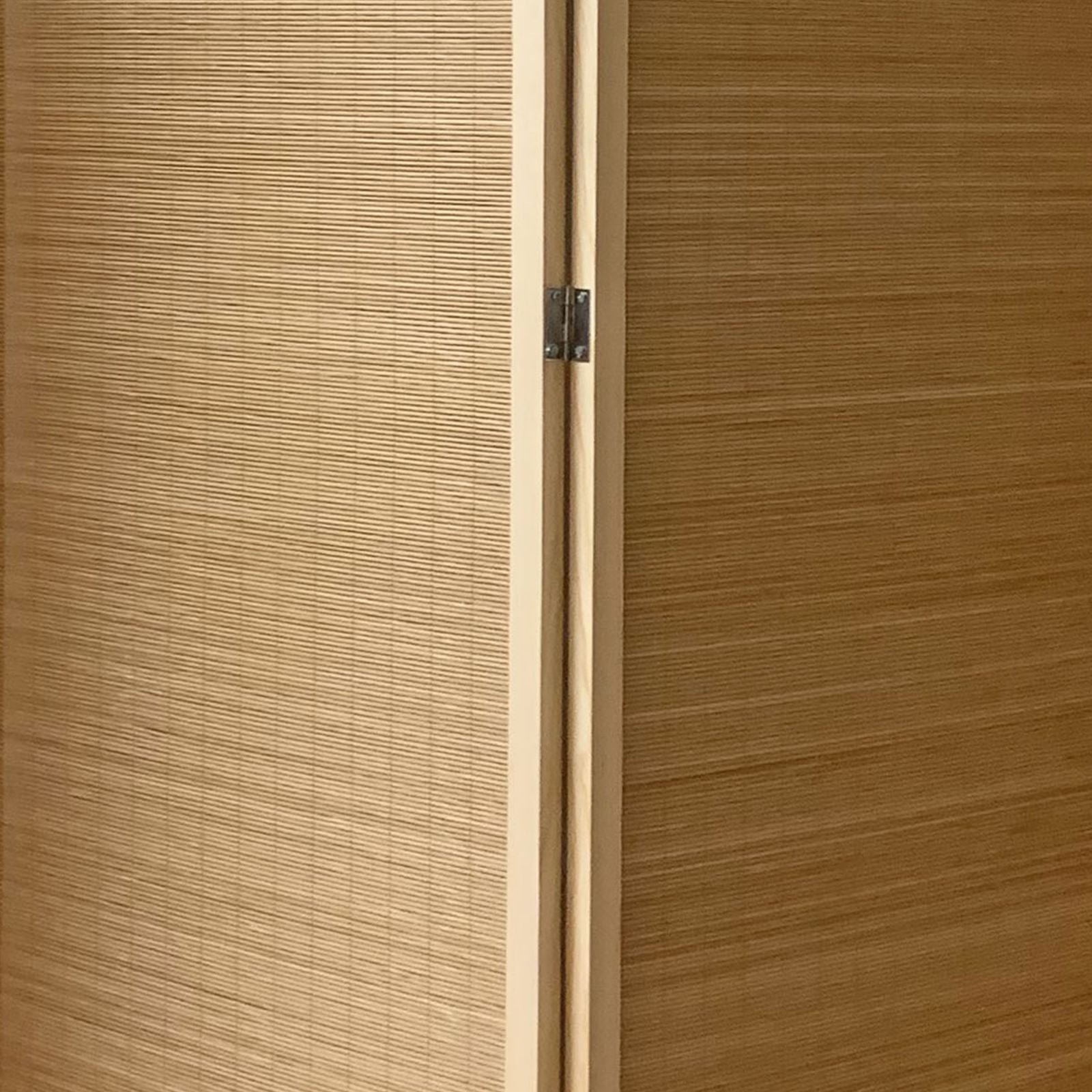 4 Panel Bamboo Shade Roll Room Divider, Natural Brown By Benzara | Room Divider |  Modishstore  - 3