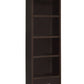 3 Shelf Wooden Media Tower With 2 Drawers, Dark Brown By Benzara | Cabinets |  Modishstore  - 5