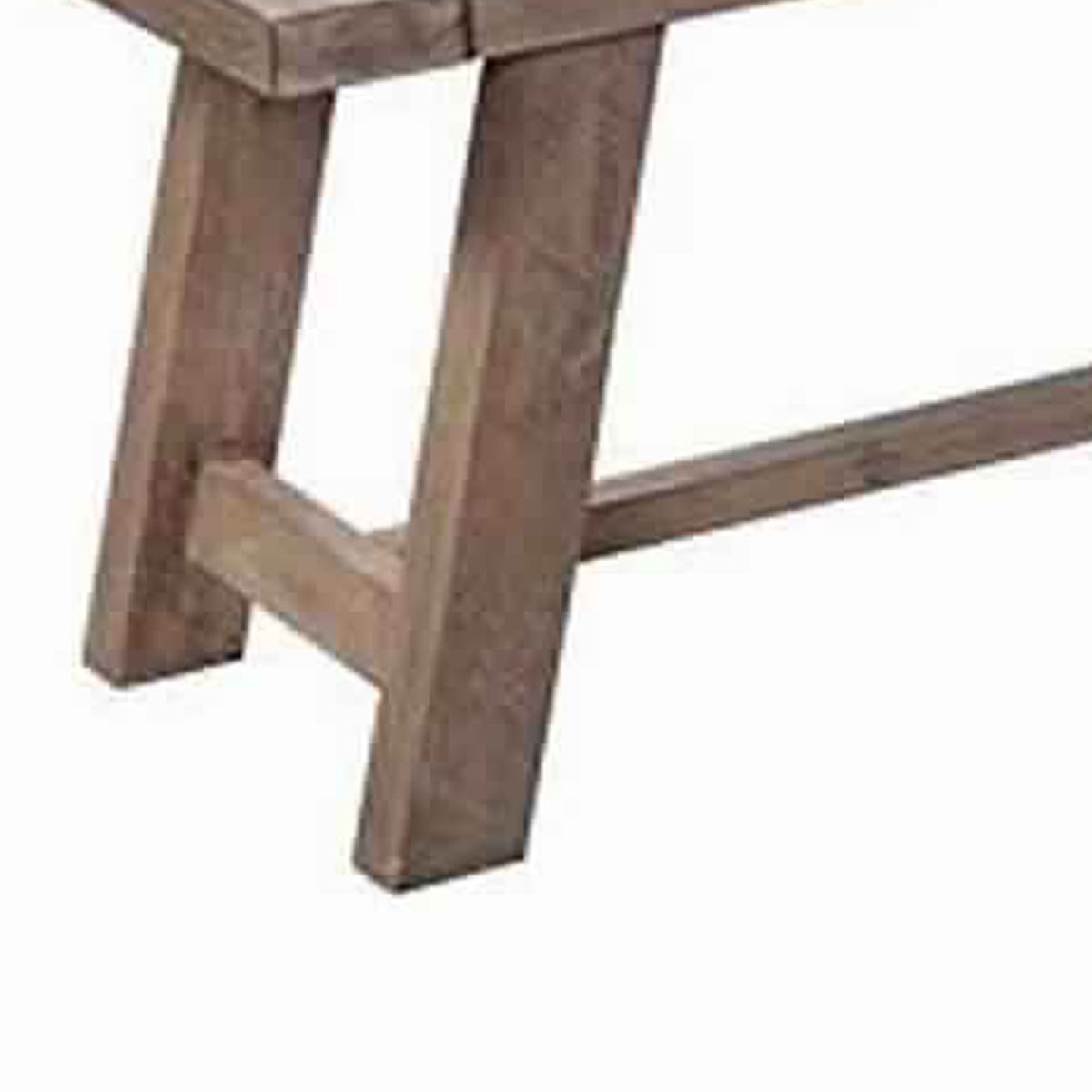 Farmhouse Wooden Dining Bench With Grain Details And Plank Top, Brown By Benzara | Benches | Modishstore - 3