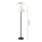 Metal Floor Lamp With Pull Chain Switch And Paper Shade, Off White And Black By Benzara | Floor Lamps |  Modishstore 