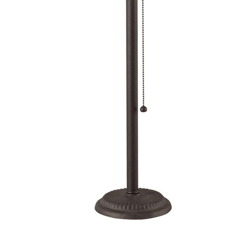 Paper Shade Metal Table Lamp With Pull Chain Switch,Set Of 4,White And Black By Benzara | Table Lamps |  Modishstore  - 3