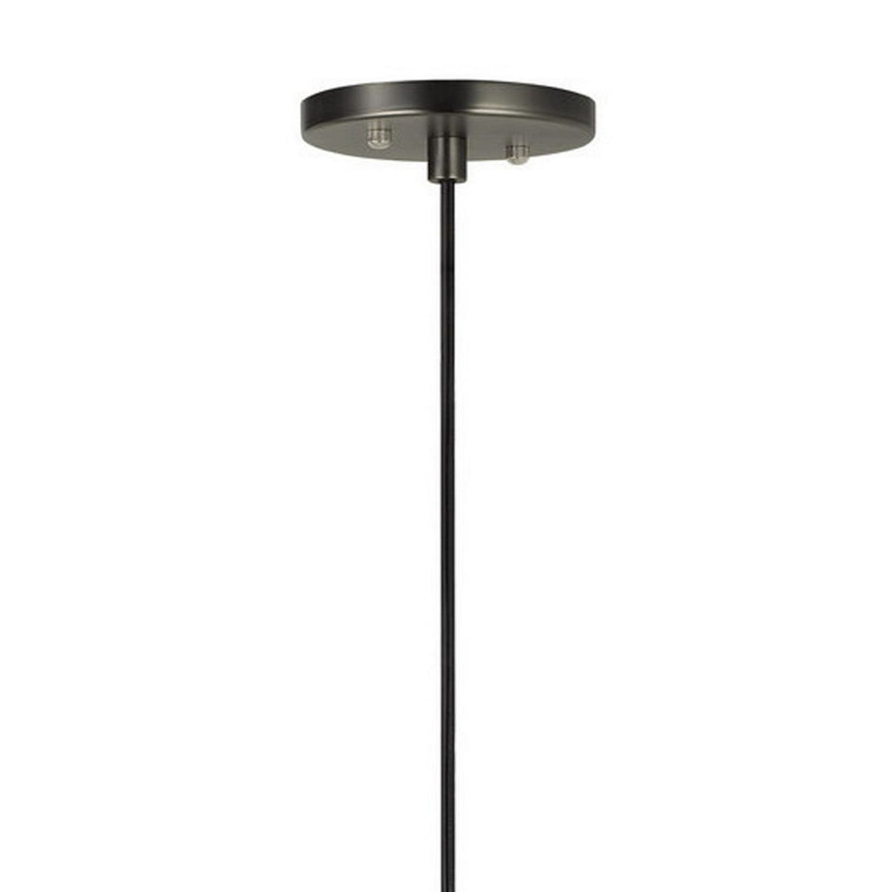 Hexagonal Metal Frame Single Led Light Pendant With Glass Diffuser, Black By Benzara | Pendant Lamps |  Modishstore  - 5
