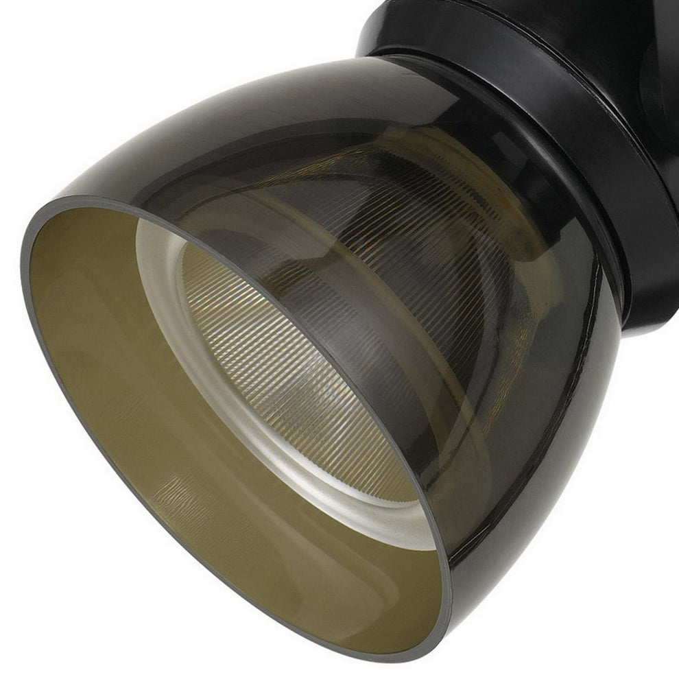 Metal And Clear Polycarbonate Led Track Fixture, Black And Gray By Benzara | Track Lights |  Modishstore  - 3