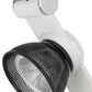 12W Integrated Led Metal Track Fixture With Mesh Head, White And Black By Benzara | Track Lights |  Modishstore  - 4