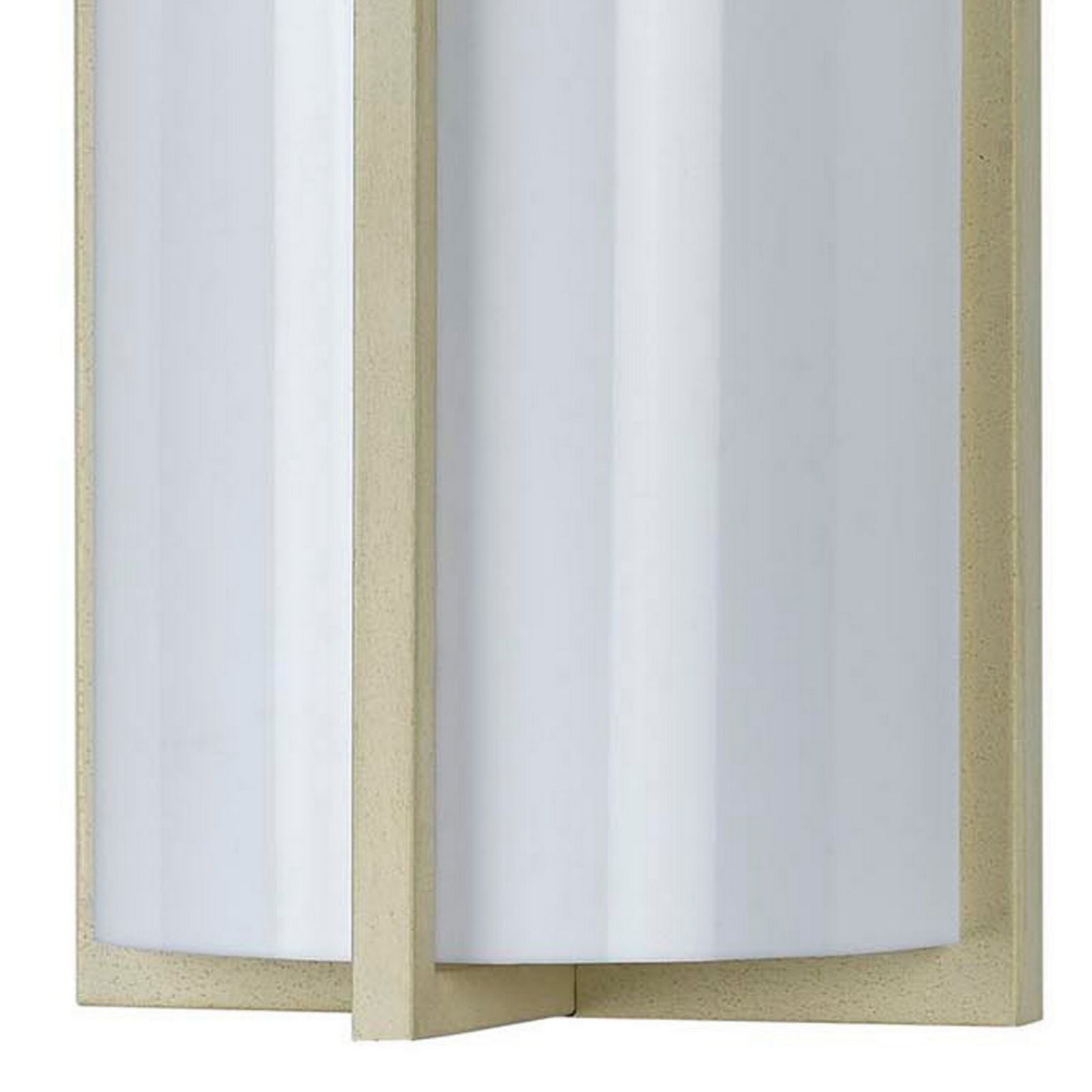 Cylindrical Shaped Metal Plc Wall Lamp With 3D Design Trim,Set Of 4, White By Benzara | Wall Lamps |  Modishstore  - 3