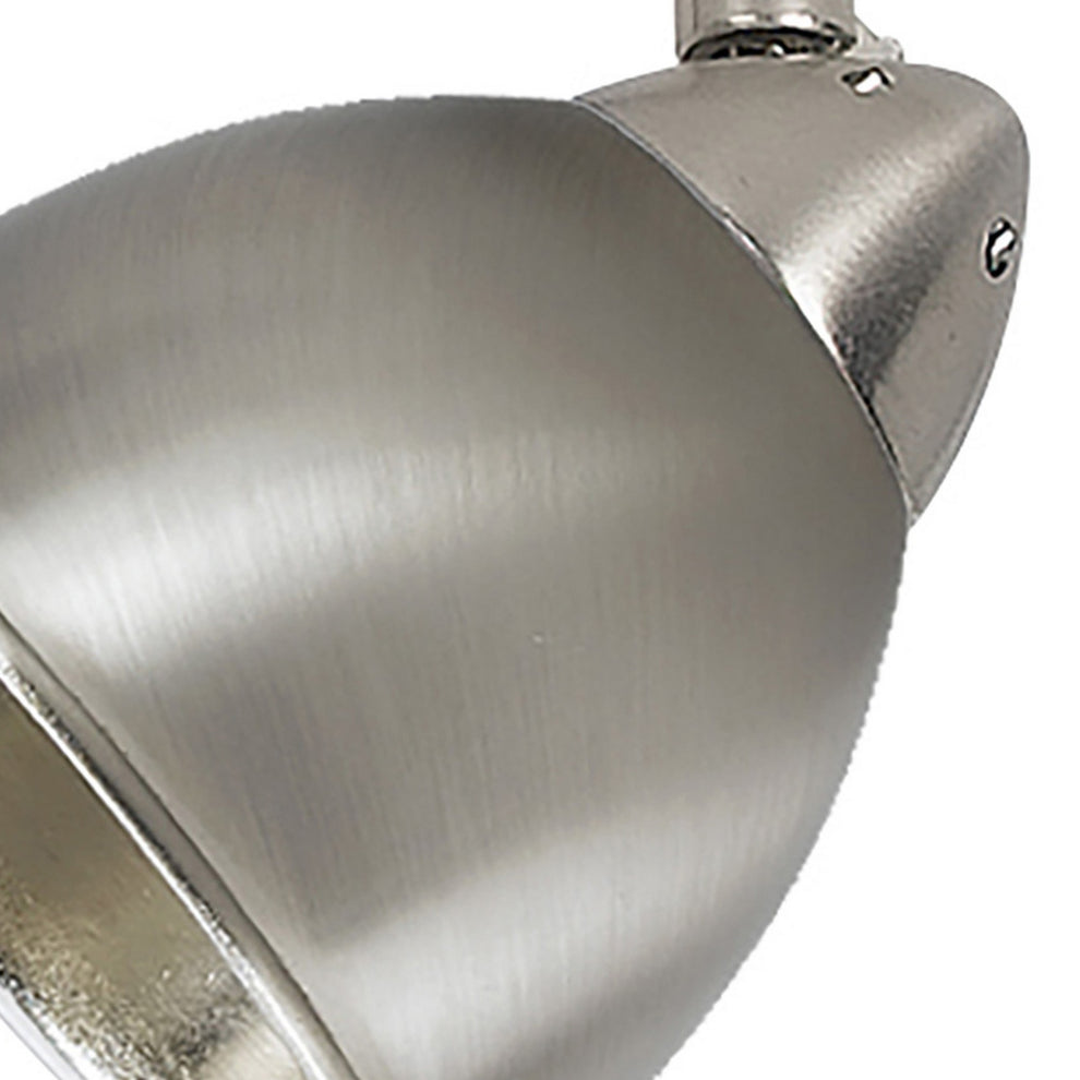 Round Metal Shade Track Light Head And Frame, Silver By Benzara | Track Lights |  Modishstore  - 3