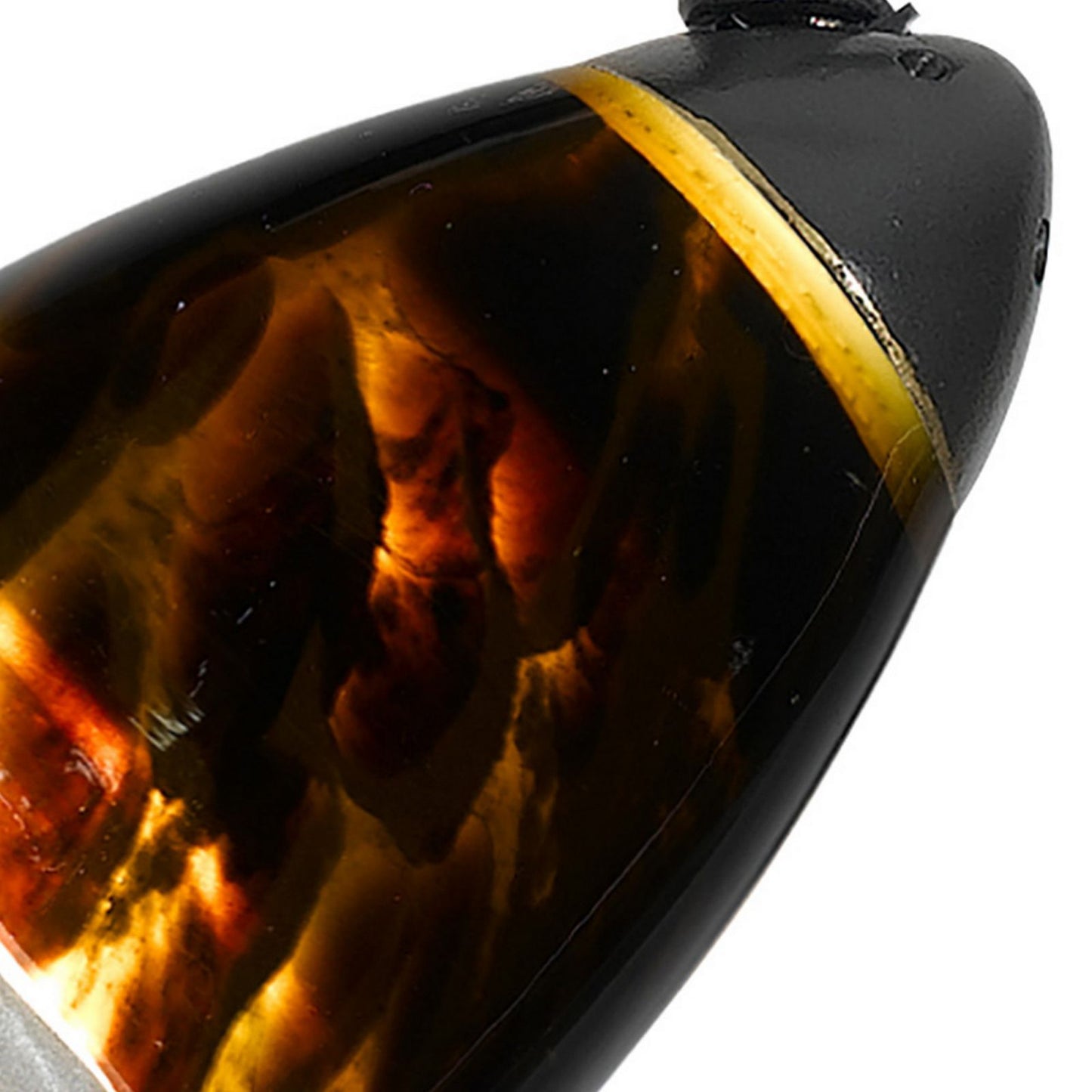 Hand Blown Glass Shade Track Light Head With Metal Frame, Gold And Bronze By Benzara | Track Lights |  Modishstore  - 4