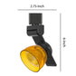12W Integrated Led Track Fixture With Polycarbonate Head, Black And Yellow By Benzara | Track Lights |  Modishstore  - 2