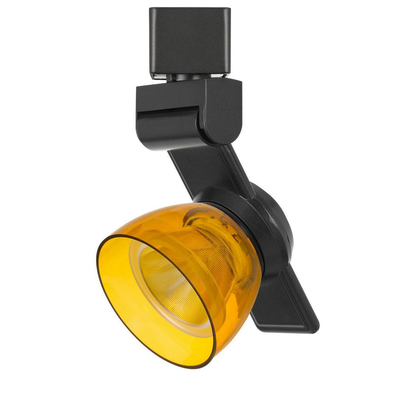 12W Integrated Led Track Fixture With Polycarbonate Head, Black And Yellow By Benzara | Track Lights |  Modishstore 