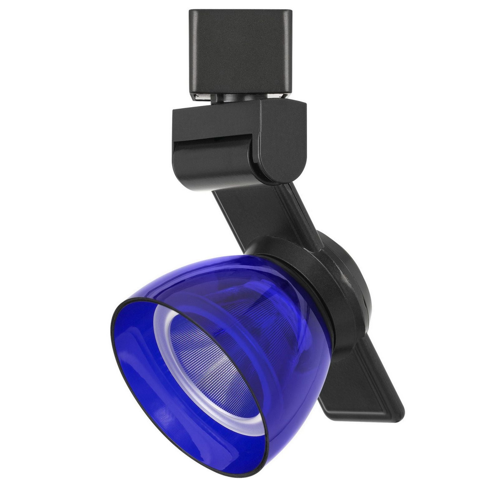 12W Integrated Led Track Fixture With Polycarbonate Head, Black And Blue By Benzara | Track Lights |  Modishstore 