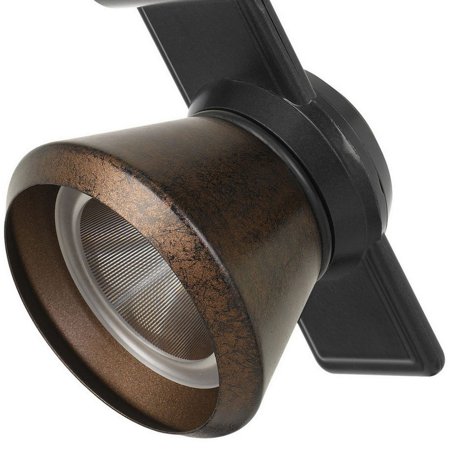 12W Integrated Led Metal Track Fixture With Cone Head, Black And Bronze By Benzara | Track Lights |  Modishstore  - 3