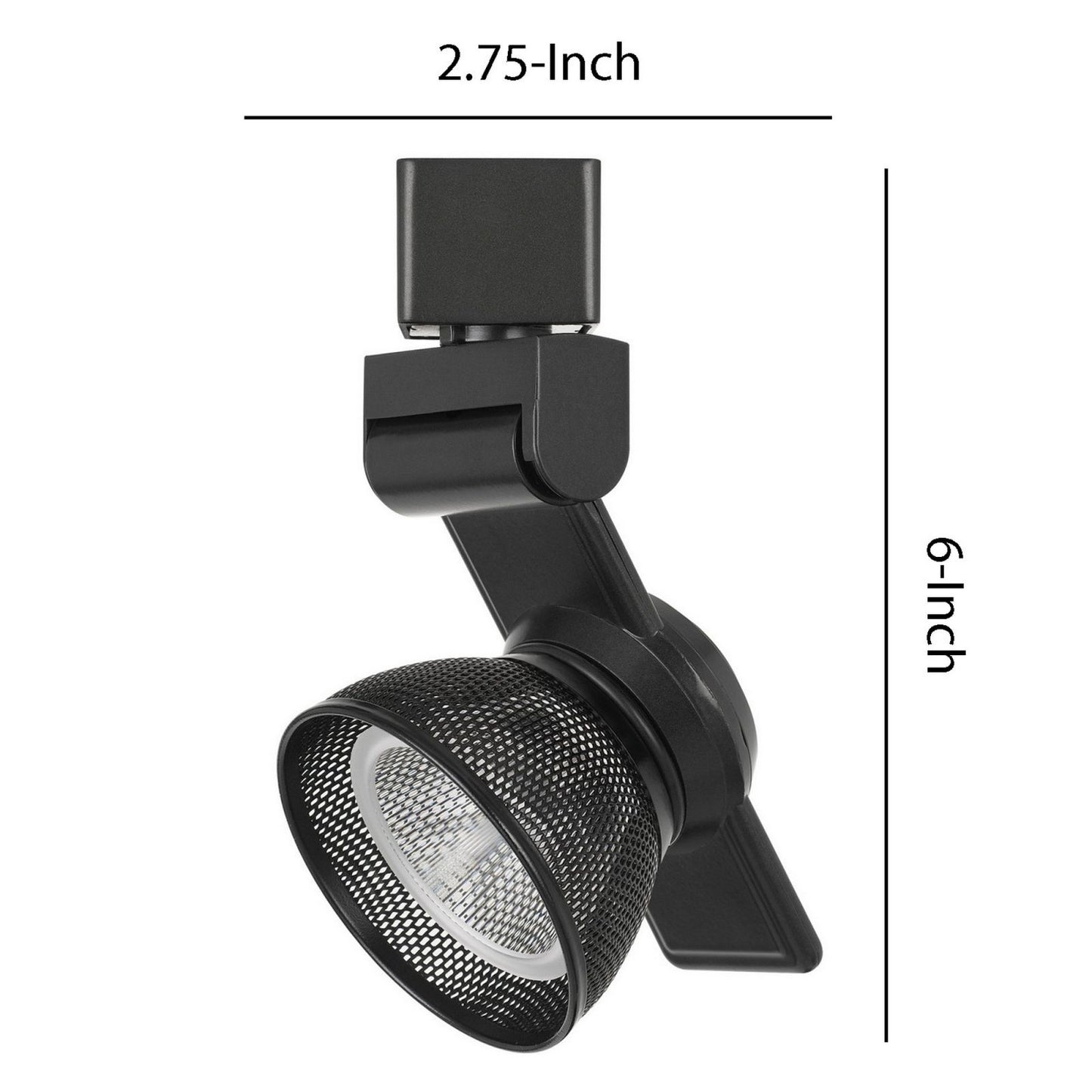 12W Integrated Led Metal Track Fixture With Mesh Head, Black By Benzara | Track Lights |  Modishstore  - 2