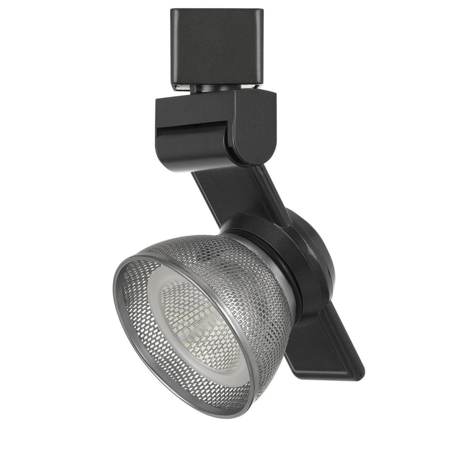 12W Integrated Led Metal Track Fixture With Mesh Head, Black And Silver By Benzara | Track Lights |  Modishstore 