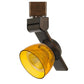 12W Integrated Led Track Fixture With Polycarbonate Head, Bronze And Yellow By Benzara | Track Lights |  Modishstore 