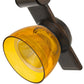 12W Integrated Led Track Fixture With Polycarbonate Head, Bronze And Yellow By Benzara | Track Lights |  Modishstore  - 3