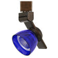 12W Integrated Led Track Fixture With Polycarbonate Head, Bronze And Blue By Benzara | Track Lights |  Modishstore 