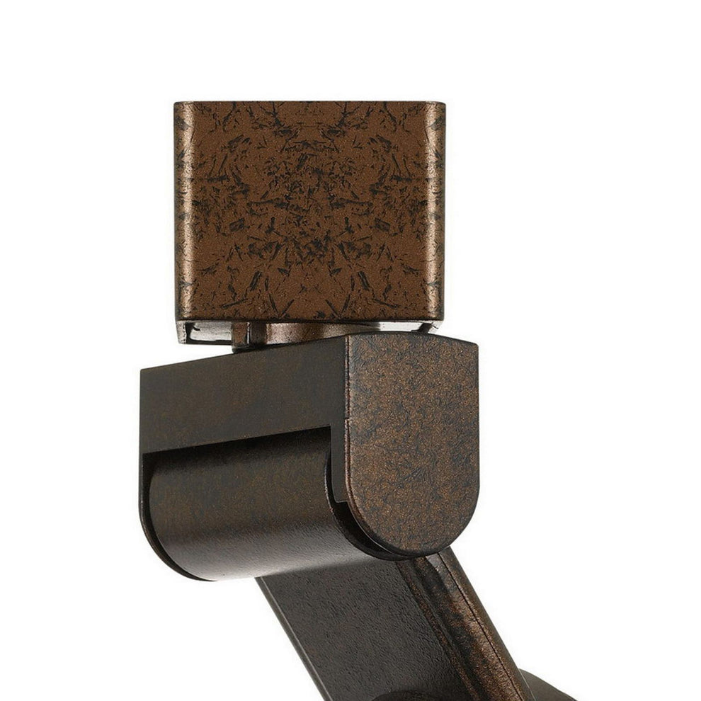12W Integrated Metal And Polycarbonate Led Track Fixture, Bronze And Blue By Benzara | Track Lights |  Modishstore  - 5