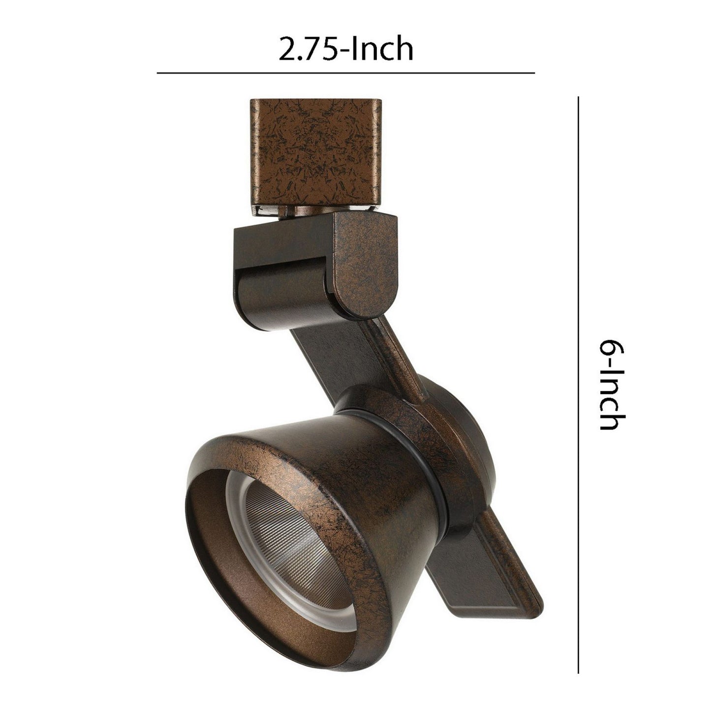 12W Integrated Led Metal Track Fixture With Cone Head, Bronze By Benzara | Track Lights |  Modishstore  - 2